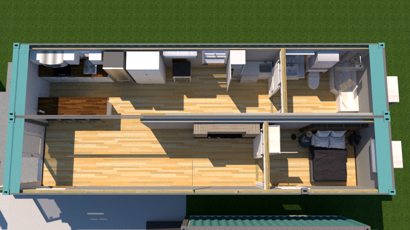 Atlas Model First Floor Top View Rendering